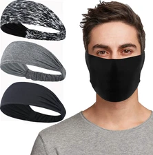 Fitness Sports Sweatband Men Sweatband Headband Elastic Yoga Headwrap Hair Band