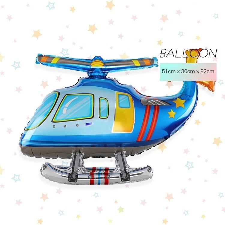 Huge Helicopter Balloon Military Airplane Airforce Birthday Party Decoration - Image 3 of 4