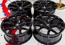 22 Wheels Fit Bmw X5 X6 Series 5x112 Gloss Black Set Of 4 Staggered