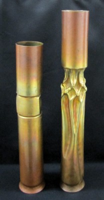 Thomas Roy Markusen Pair of Vintage  Tortured  Brutalist Copper Candlesticks