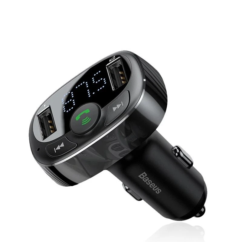 Baseus Bluetooth FM Transmitter Auto MP3 Player USB KFZ SD Freisprechanlage