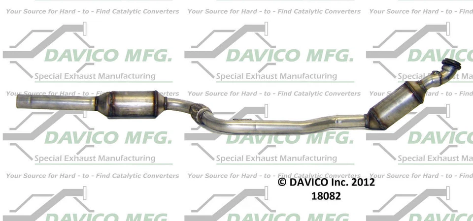 Convertidor catalítico-ajuste exacto Davico 18082 se adapta a 00-02 Mercedes E430 4,3 L-V8 Foto 3 de 3