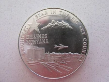 Montana Statehood Diamond Jubilee (Billings) Sterling Silver Medal