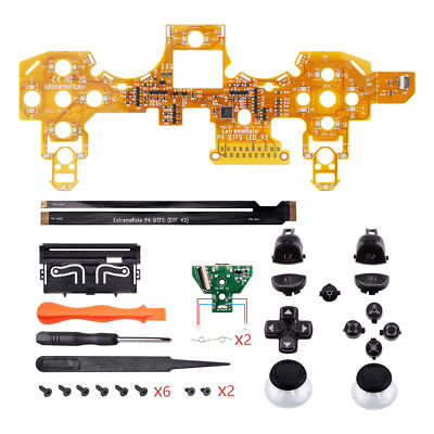 Multi-Colors Luminated Buttons Thumbsticks LED Kit for PS4 CUH