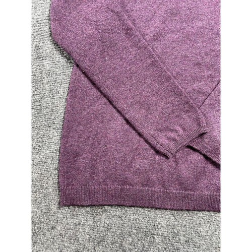 Brunello Cucinelli Purple Sweater Long Sleeve Cashmere V-Neck Pullover Size XL - Picture 15 of 20