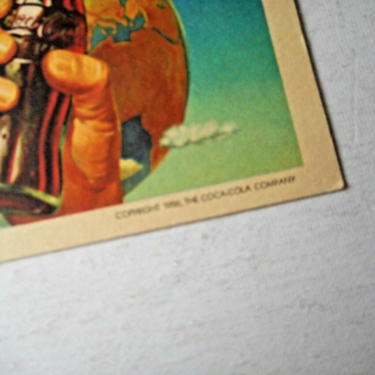 Vintage Coca Cola 1956 Lithograph Ad 