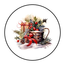 30 Christmas envelope seals, stickers labels,...