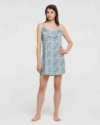 SALVIA MIX GREEN PUMP UNDERJACKET size XL - UK 16 NIGHTDRESS SLEEP GREEN APPLE