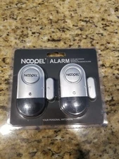 Noopel Alarm Door and Window Magnetic Sensor Triggered Alarm for Home 2-Pack NEW