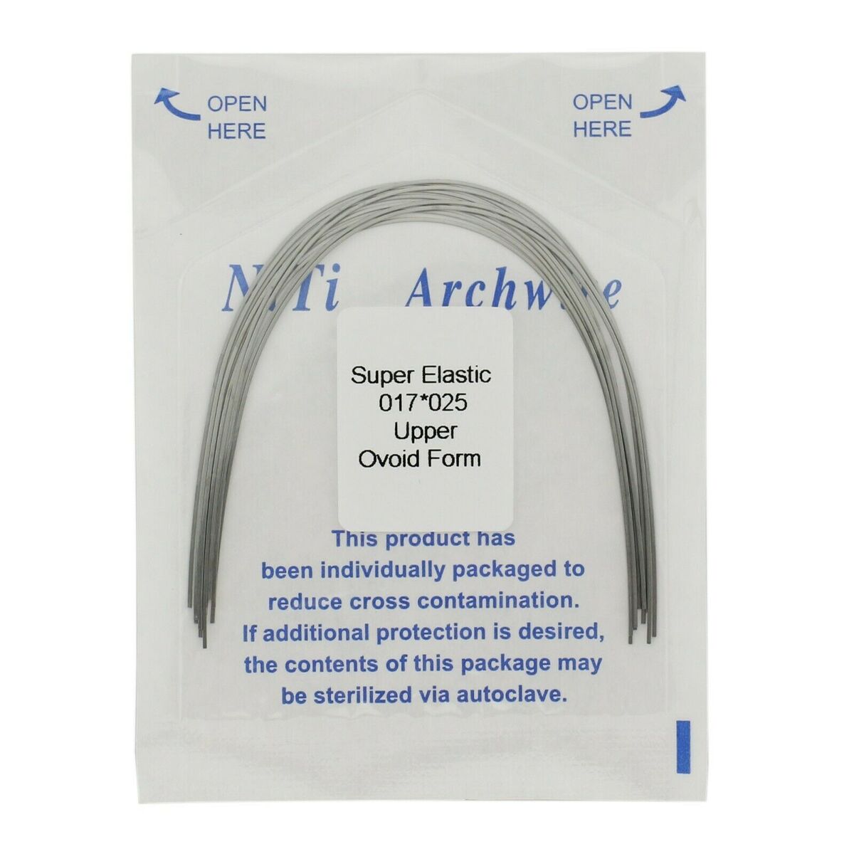 10 Pcs U/L Dental Ortho Super Elastic Niti Arch Wire Round  Ovoid/Natural/Square