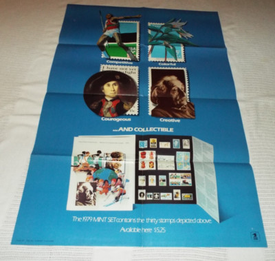 RARE 1979 U.S. POSTAL SERVICE LOBBY POSTER ALBERT EINSTEIN 36'' X 24'' READ!!!!