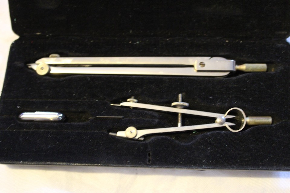 Vintage BRITISH COLLEGIATE SERIES Compass & Dividers Cased Set eBay
