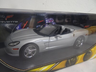 1/18 Hot Wheels Chevrolet Corvette C6 Silver B6052 | eBay