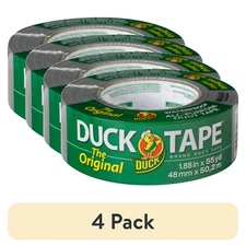(4 pack) The Original Duck Tape Brand Duct Tape, 1.88 in. x 55 yd Silver