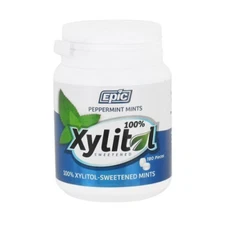 Epic Dental Sweetened Breath Mints Peppermint Flavor with 100% Xylitol 180 Count