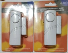 Wireless Door Window Entry Alarm Magnetic for office home. Entry/exit alert.2 pk