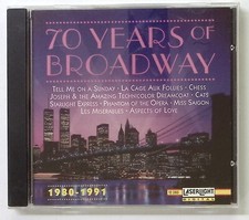 VARIOUS ARTISTS- 70 YEARS OF BROADWAY CD 4613 OVERALL VERY GOOD CONDITION