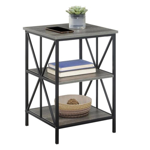 Convenience Concepts End Table 15.75"x15.75"x24" Indoor Multi-Colored w/ Shelves - Picture 2 of 6
