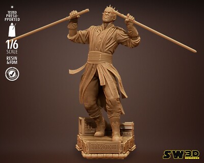 Darth Maul - Episode I - Maßstab 1:12 - Star Wars Fan Art Figur, 3D Druck