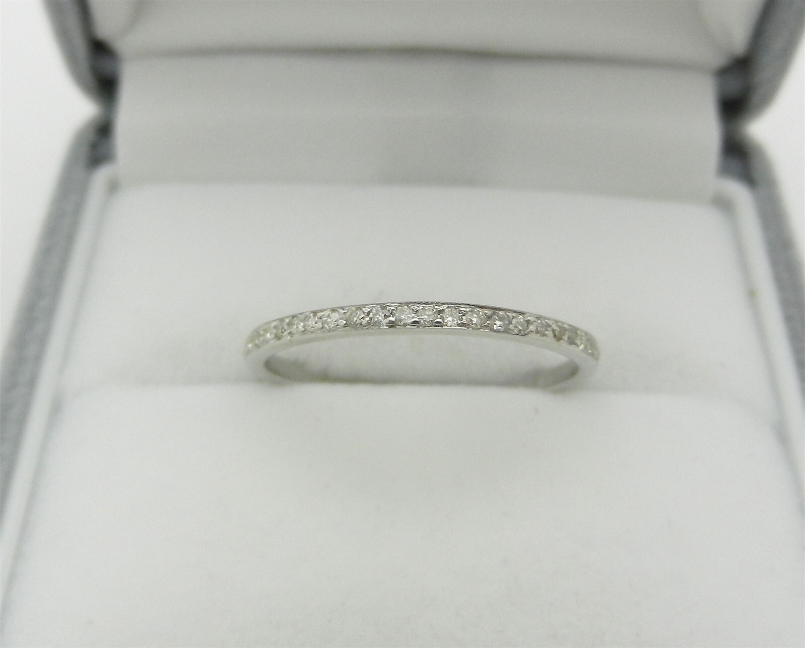 Petite Dainty Full Eternity Stackable Diamond Ban… - image 1