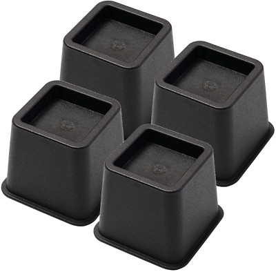 Bed Risers 3 Inch, Heavy Duty Square Furniture Frame Lift for Couch, Chair, Desk