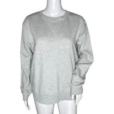 Joules Shirt Women 8 Gray Casual Monique Sweatshirt Lounge Wear Basic Neutral