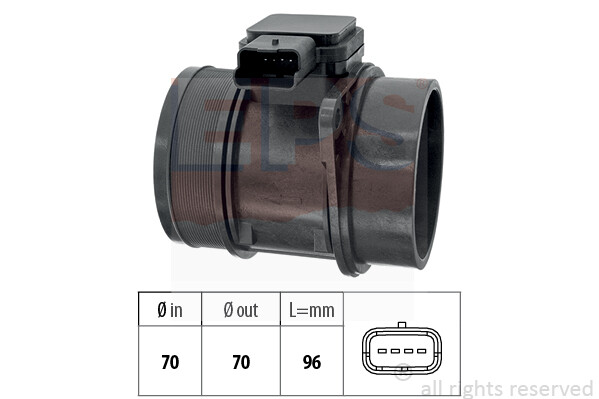 EPS Luftmassenmesser Sensor FüR CitroëN C4 Picasso I Grand C6 1.991.302-image