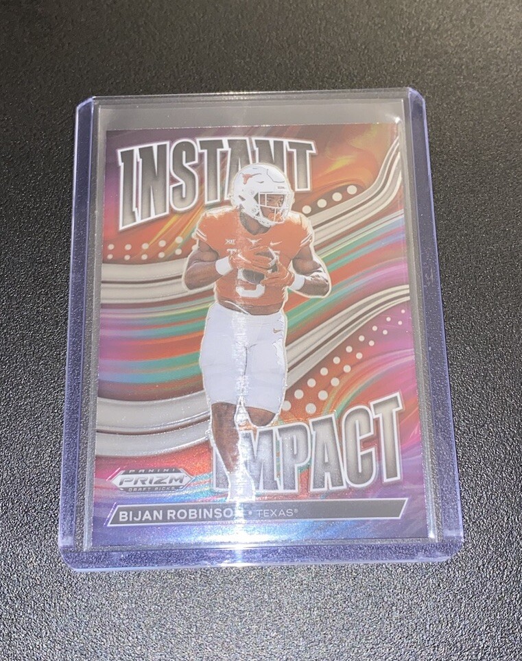 🔥🔥HOT ROOKIE🔥🔥2023 Panini Prizm Bijan Robinson Instant Impact Parallel