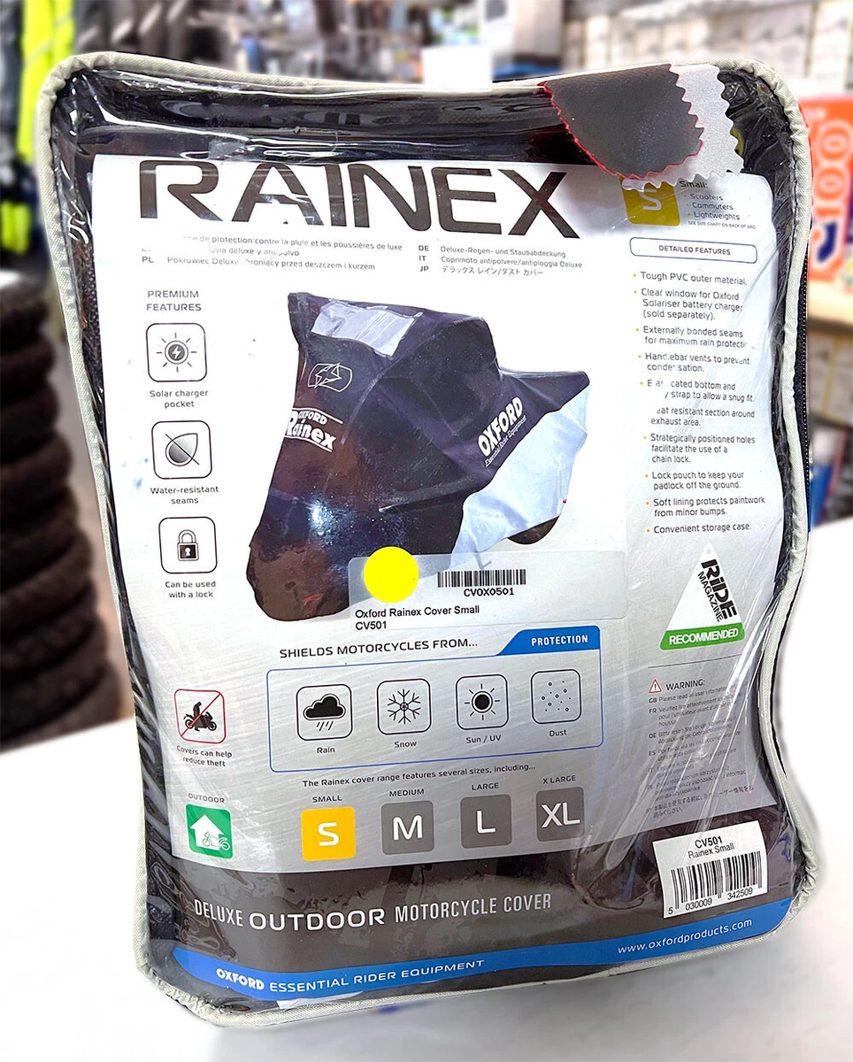 Oxford Rainex Motorcycle Scooter Waterproof Rain Dust Cover Small #CV501