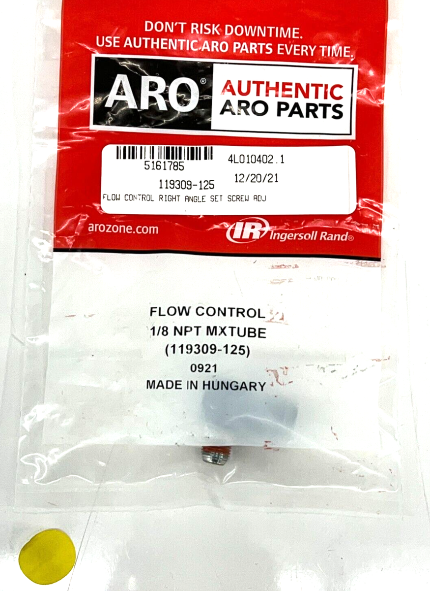 ARO 119309-125 FLOW CONTROL ELBOW 1/8