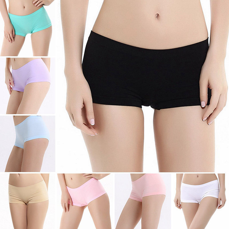 Breathable Seamless Women's Yoga Boyshort Underwear for Casual Wear