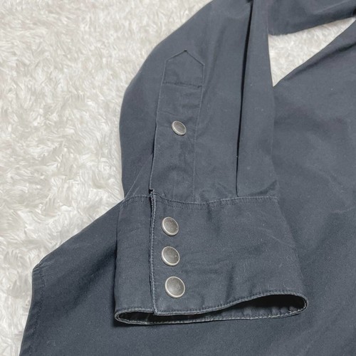 RRL Double RL Ralph Lauren Black Western Pearl Snap Button Down Work Shirt M - Picture 4 of 8