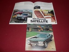 1974 Plymouth Satellite Brochure 74 Road Runner Sebring Etc. Sales Catalog 1974 Plymouth Satellite Brochure 74 Road Runner Sebring Etc. Sales Catalog