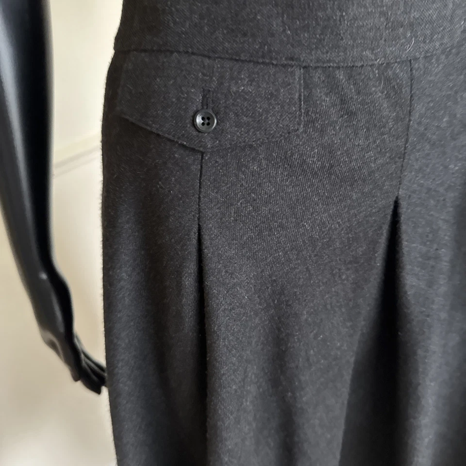 Ted Baker Women's Dark Grey 52% Wool Skirt Size Uk 10 - Image 2 of 4