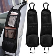 2PCS Car Seat Side Organizer, Seat Side Storage Pocket, Multifunctional Mesh Net