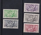 MONACO 1951 Prince Seals 1f-30f (5) MINT light hinges - 5f some light offset