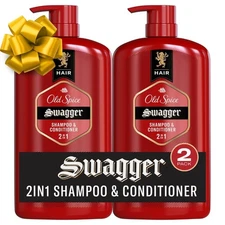 Old Spice Swagger 2in1 Hair Cleaner Conditioner 58.4 Fl Oz Barbershop Freshness