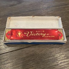 Vintage Victory Harmonica BLUE Instrument UC066 - Original Box