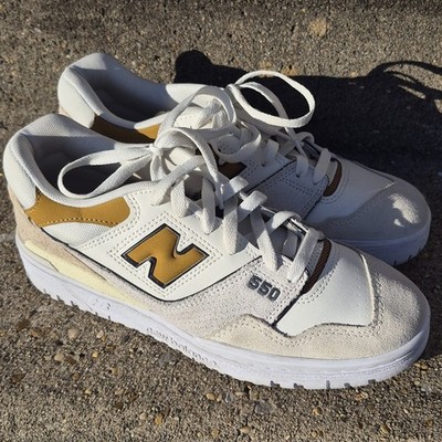 New Balance 550 Sea Salt Tobacco Colorway Sneakers Womens 9 / Mens 7.5 EUC