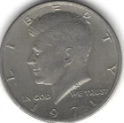 1971-P, 50c, Kennedy half dollar, circulated. (U.S. COIN, MONEY, COLLECTIBLE)