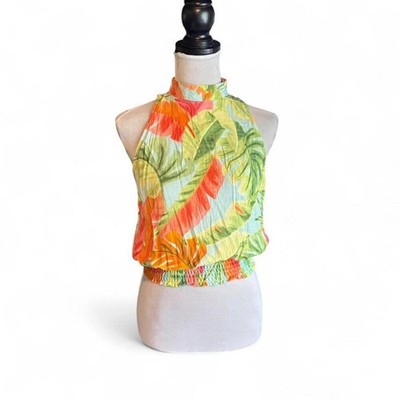 Rachel Roy tropical sleeveless top NWT Size XS