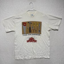 Vintage Stanley Desantis T-Shirt Home Improvement I Live For Hardware XL White