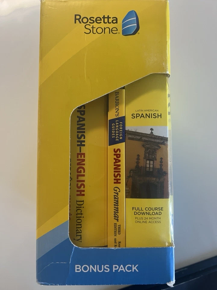 Rosetta Stone Spanish Bonus Pack With Grammar And Dictionary Books NEW & SEALED - Image 2 of 4