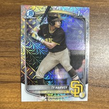 Topps 2025 Bowman Draft Ty Harvey Chrome 1st Mojo Refractor Padres #BDC-58