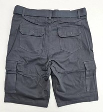BLU ROCK NEW YORK 10" INSEAM CARGO POCKET W/BELT INCLUDED SHORTS MEN 36 - GRAY