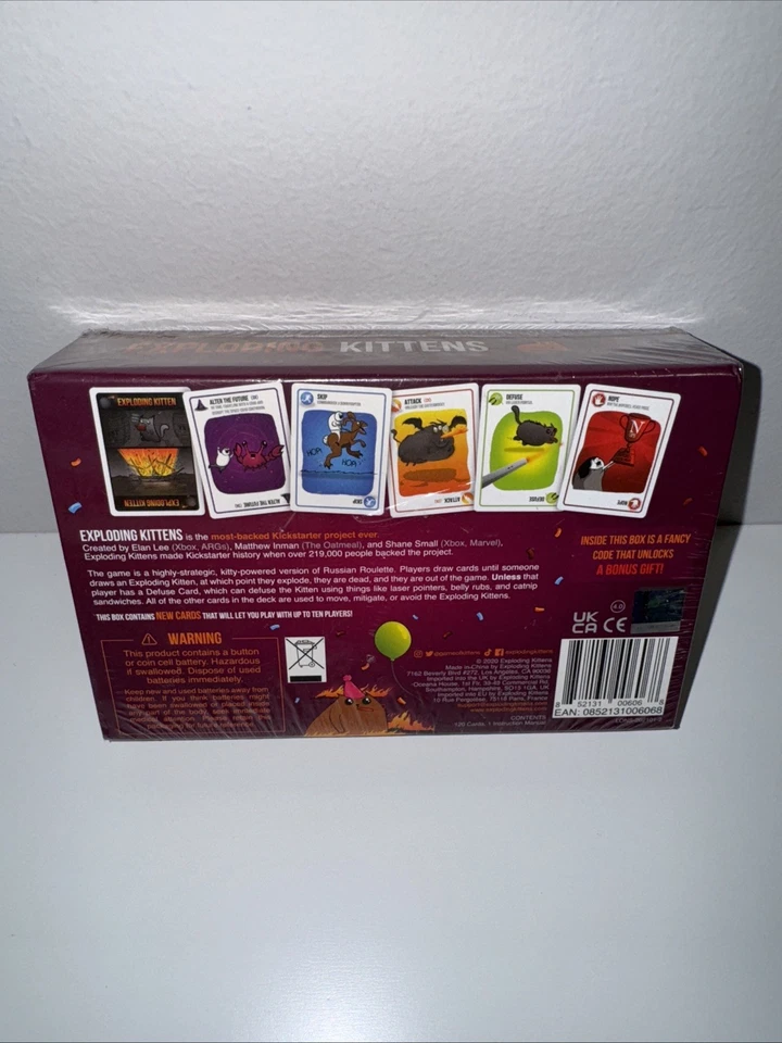 Exploding Kittens Party Pack Card Game Sealed NIB - Image 4 of 4