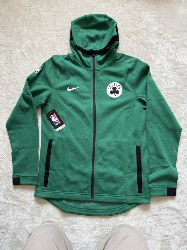 NIKE Dri‑FIT Youth Boston Celtics Showtime Hoodie Green L 14‑16 NEW w/ Tags