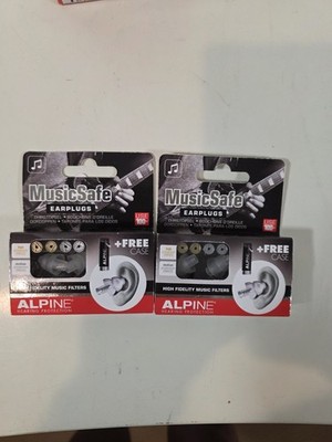 2 Alpine MusicSafe Earplugs Musician High Fidelity For Concert Anti-Noise