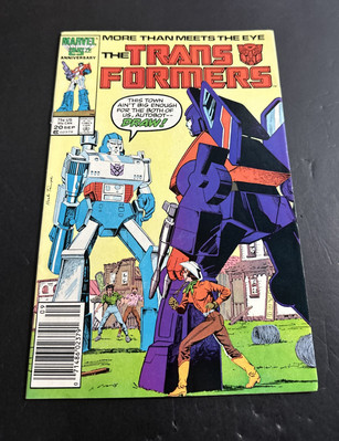 Transformers #20! 1986! Newsstand! Megatron Cover! 6.5 Bg14