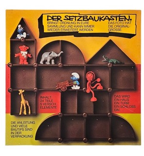 DIORAMA Set Box Marrone 83 Riconosci il tuo Puffo OTTIME CONDIZIONI LEGGI BENE!